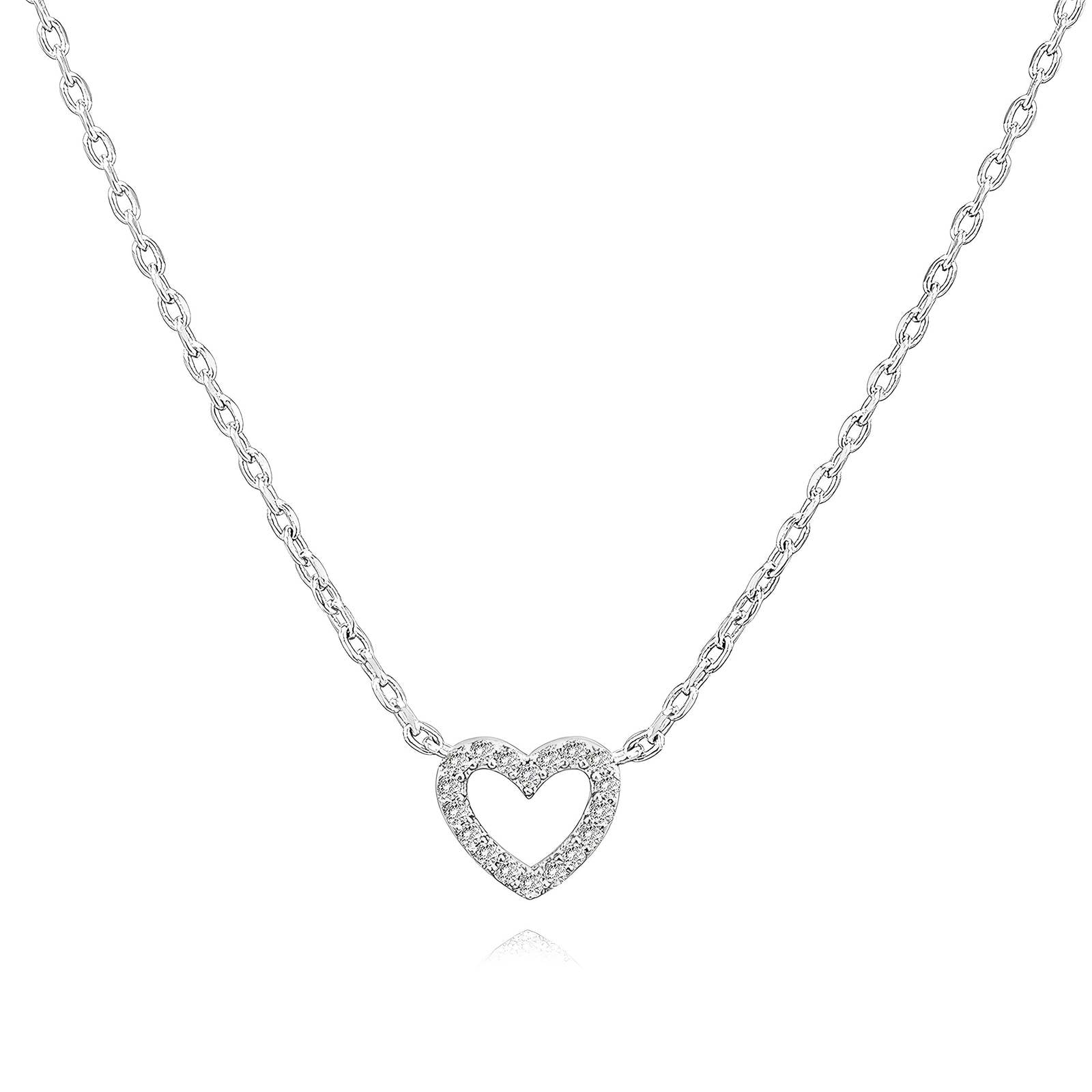 "Hearts" Necklace, Stainless Steel