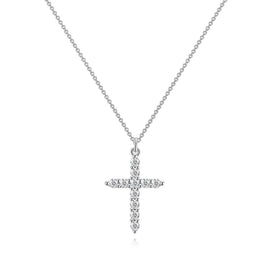 "Crosses" Necklace, Stainless Steel