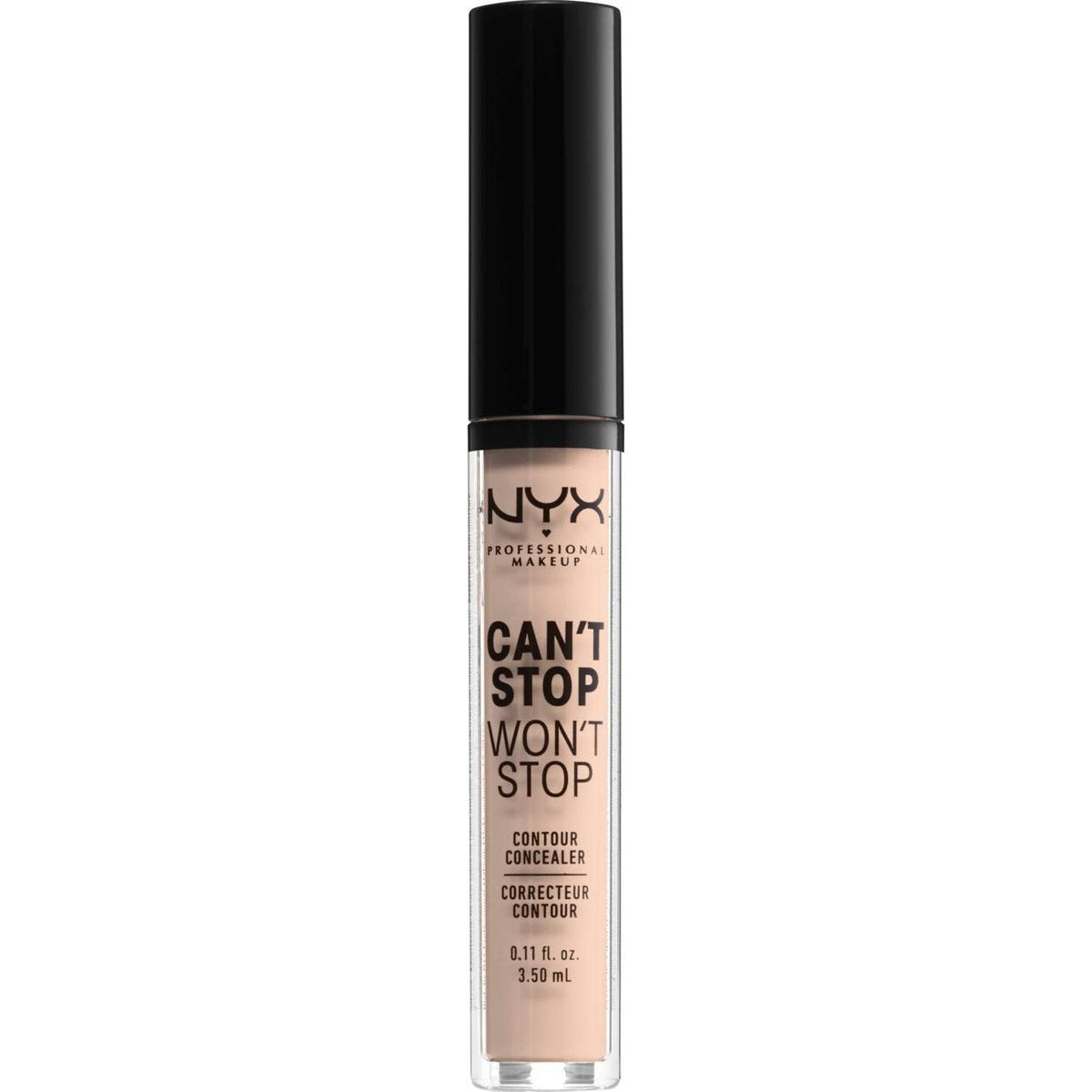 NYX  Cant Stop Wont Stop Contour Concealer 1.5 - Fair 0.11 Fl Oz
